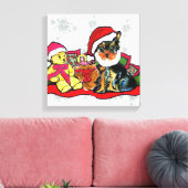 YORKIE POO LEINWANDDRUCK (Insitu (Wohnzimmer))