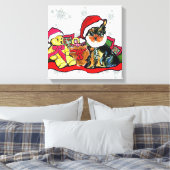 YORKIE POO LEINWANDDRUCK (Insitu (Schlafzimmer))