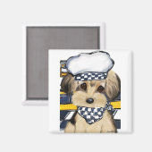 YORKIE POO MAGNET (Vorderseite/Rückseite)