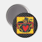 Yorkie Poo Magnet (Vorderseite/Rückseite)