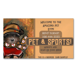 Yorkie Poo Magnetische Visitenkarte