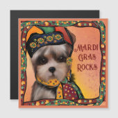 Yorkie Poo Magnetkarte (Vorne/Hinten)