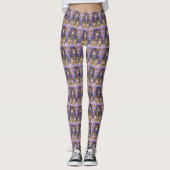 Yorkie Poo Mardi Gras Leggings (Vorderseite)