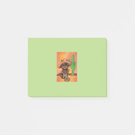 Yorkie poo mexico post-it klebezettel (Vorderseite)