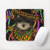 Yorkie Poo Mousepad (Mit Mouse)