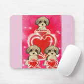 Yorkie Poo Mousepad (Mit Mouse)