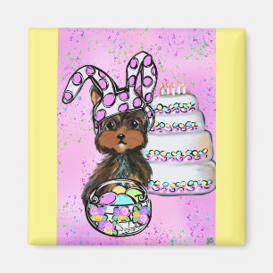 Yorkie Poo Ostern Magnet