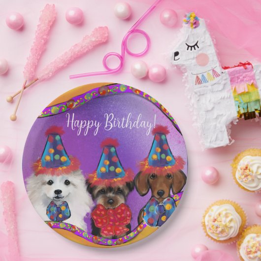 Yorkie Poo Pappteller (Party)