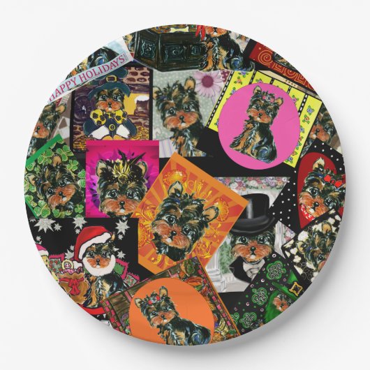 YORKIE POO PAPPTELLER (Vorderseite)