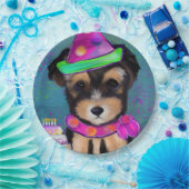 Yorkie Poo Pappteller (Party)
