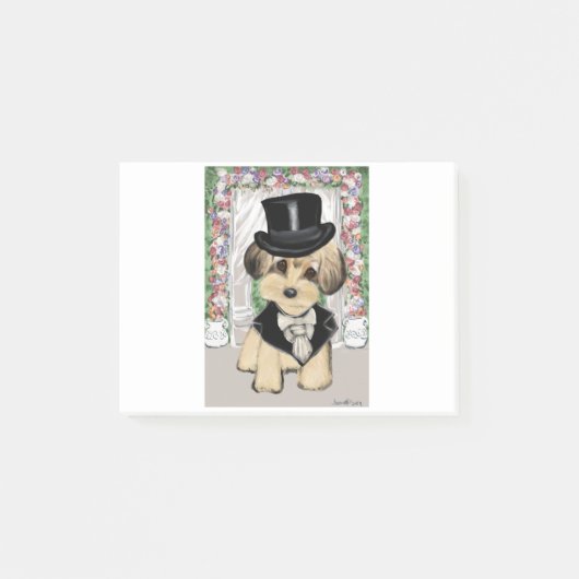 YORKIE POO POST-IT KLEBEZETTEL (Vorderseite)