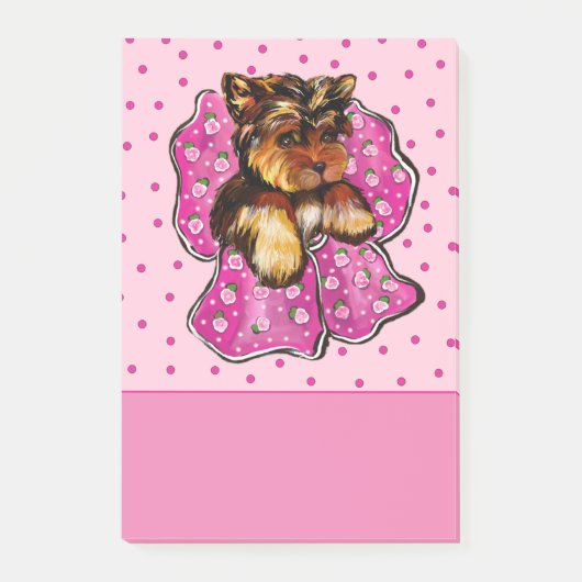 Yorkie Poo Post-it Klebezettel (Vorderseite)