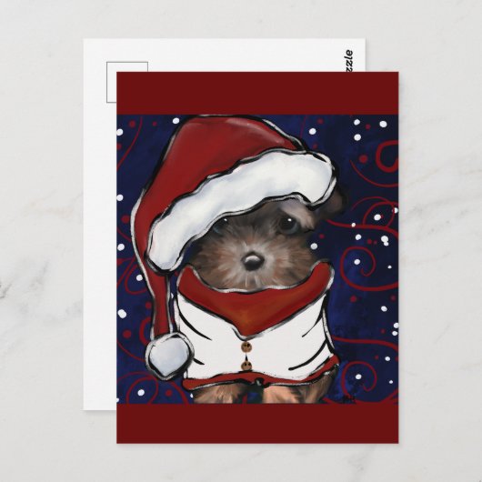 Yorkie Poo Postkarte (Vorne/Hinten)