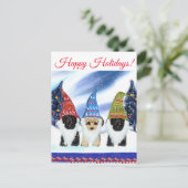 YORKIE POO POSTKARTE (Stehend Vorderseite)