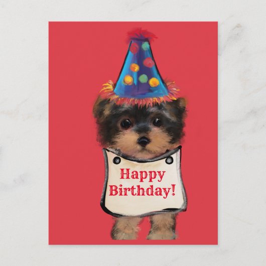 Yorkie Poo Postkarte (Vorderseite)