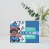 Yorkie Poo Postkarte (Stehend Vorderseite)