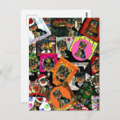 YORKIE POO POSTKARTE (Vorne/Hinten)