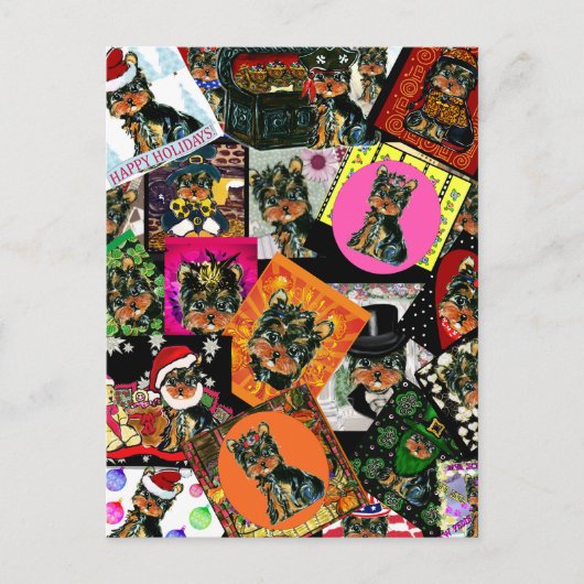 YORKIE POO POSTKARTE (Vorderseite)