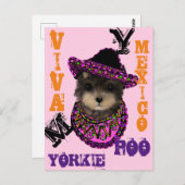 Yorkie Poo Postkarte (Vorne/Hinten)
