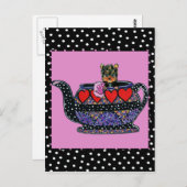 Yorkie Poo Postkarte (Vorne/Hinten)