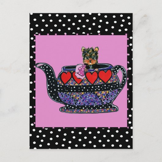 Yorkie Poo Postkarte (Vorderseite)