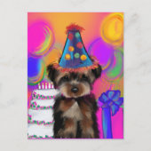 YORKIE POO POSTKARTE (Vorderseite)