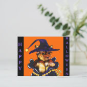 YORKIE POO POSTKARTE (Stehend Vorderseite)