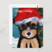 Yorkie Poo Postkarte (Vorne/Hinten)