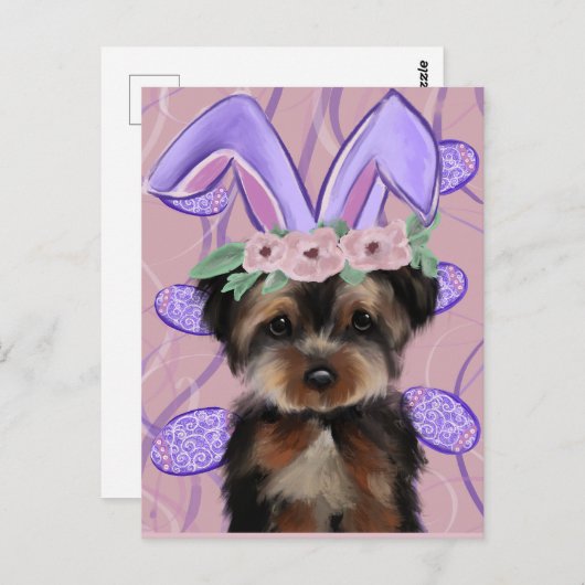 Yorkie Poo Postkarte (Vorne/Hinten)