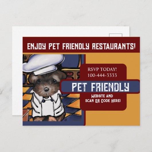 Yorkie Poo Postkarte (Vorne/Hinten)