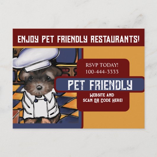 Yorkie Poo Postkarte (Vorderseite)