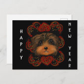 YORKIE POO POSTKARTE (Vorne/Hinten)