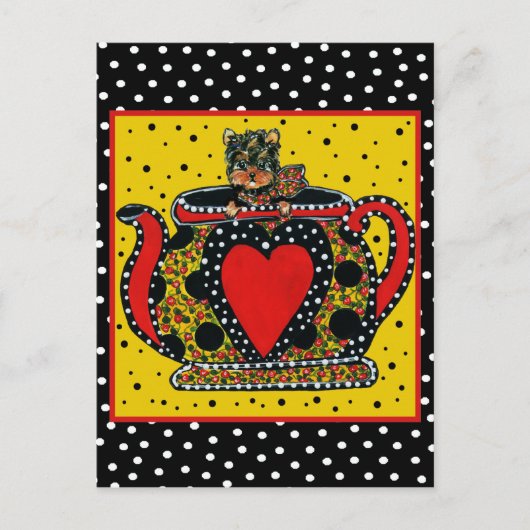 Yorkie Poo Postkarte (Vorderseite)