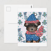 Yorkie Poo Postkarte (Vorne/Hinten)