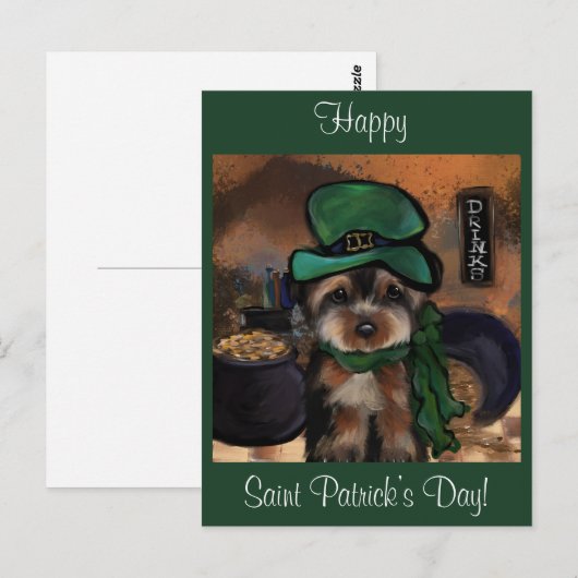 Yorkie Poo Postkarte (Vorne/Hinten)