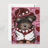 Yorkie Poo Postkarte (Vorne/Hinten)