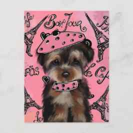 YORKIE POO POSTKARTE