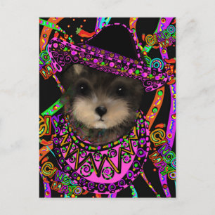 Yorkie Poo Postkarte