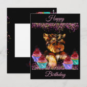 Yorkie Poo Postkarte (Vorne/Hinten)