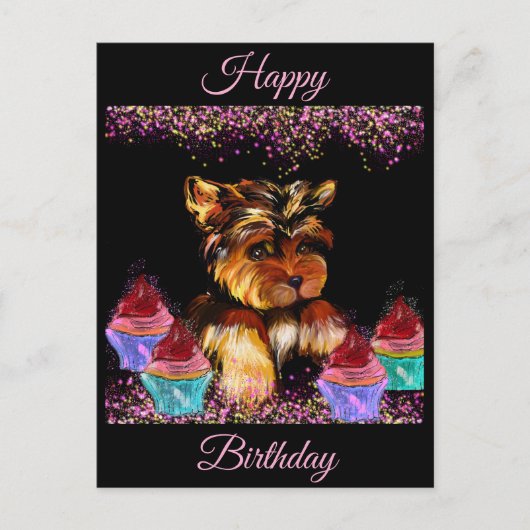 Yorkie Poo Postkarte (Vorderseite)