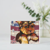 YORKIE POO POSTKARTE (Stehend Vorderseite)