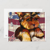 YORKIE POO POSTKARTE (Vorne/Hinten)