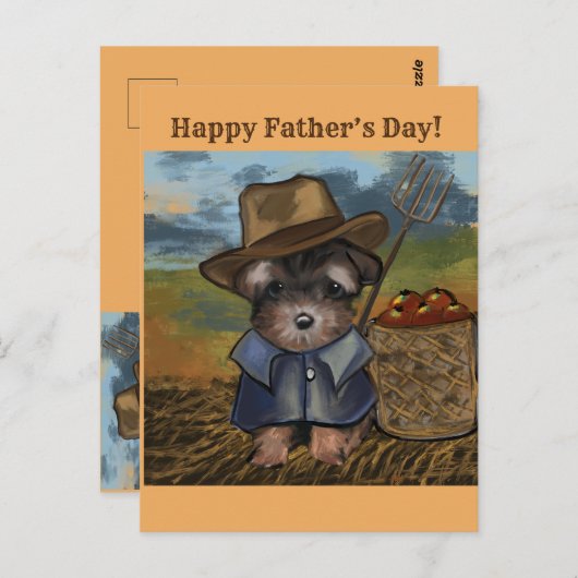 Yorkie Poo Postkarte (Vorne/Hinten)