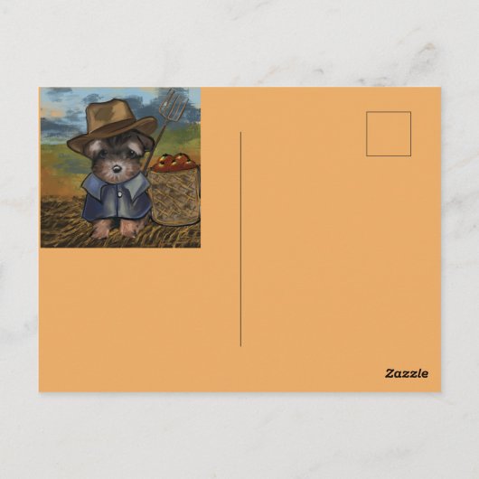 Yorkie Poo Postkarte (Rückseite)