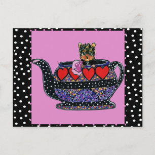 Yorkie Poo Postkarte