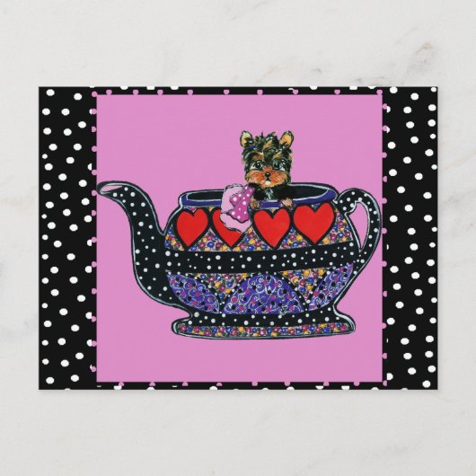 Yorkie Poo Postkarte (Vorderseite)