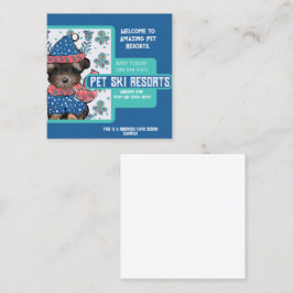 Yorkie Poo Quadratische Visitenkarte