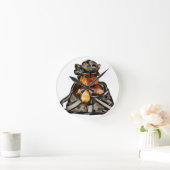 YORKIE POO RUNDE WANDUHR (Zuhause)