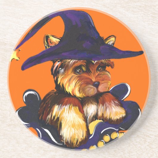 YORKIE POO SANDSTEIN UNTERSETZER (Vorne)
