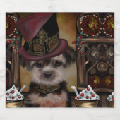 Yorkie Poo Schaumweinetikett (Einzelnes Label)